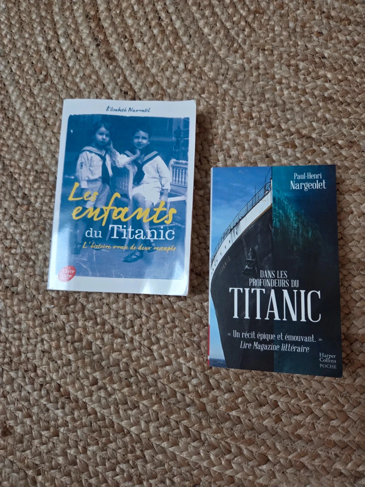 Lot livres Titanic